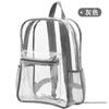 Bolsa de Gelatina Transparente Estudante do Ensino Médio Masculino Pvc Bolsa Escolar Feminina 2025 Nova Mochila Grande Capacidade Mochila Impermeável
