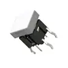 7.5*7.5*8.2 com Interruptor de Toque Leve Botão Quadrado Branco Plug-in Vertical Seis Pinos Sem Coluna de Posicionamento