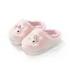 Chinelos de algodão infantis de desenho animado para outono e inverno, unissex, para crianças mais velhas, antiderrapantes, quentes, chinelos de casa para ambientes internos, chinelos fofos para meninas