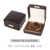Caja de Empaque para Joyería de Cuero PU con Etiqueta Dorada y Esquinas Redondeadas, Caja para Anillo de Propuesta, Caja para Collar Dorado, Caja de Regalo de Joyería de Alta Gama, En Stock