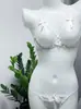 Lingerie Sexy Plus Size Feminina com Aro, Sutiã Revelador, Push-Up de Três Pontos, Calcinha de Gancho Aberto em Preto, Branco e Vermelho, Não Precisa Tirar