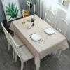 Toalha de mesa Ins vento impermeável anti-escaldamento anti-óleo sem lavagem PEVA toalha de mesa retangular tapete de mesa verde wash-free