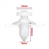 Rivet de Fixação Tipo Empurrador W704958-S300 para Painel de Acabamento de Soleira de Porta para Carros Ford Lincoln Mercury