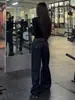 Calça jeans de cintura alta e perna larga estilo Paris para mulheres, nova coleção outono 2026, corte reto solto retrô americano, calça de comprimento total afunilada