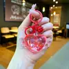 Botella Flotante Transparente Luminosa en Forma de Corazón de Acrílico Alas de Amor Botella Voluble Colgante Llavero Colgante Joyería DIY