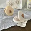 Peine Lindo Pequeño, Mini Peine de Cojín de Aire Portátil para Niños y Niñas, Peine Plegable de Bolsa de Aire, Peine Masajeador, Espejo Integrado