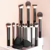 Novo Produto Kit de Pincéis de Maquiagem com Cabo Longo 12 Peças Conjunto Combinado de Esponjas de Pó Transfronteiriço Pincéis de Maquiagem Profissionais Disponíveis em Várias Cores