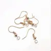 Ganchos para Orejas de Color Duradero Chapados en Oro de 14K, Accesorios de Aretes Simples, Colgantes para Aretes, Materiales Hechos a Mano para Joyería DIY