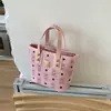 Diseño de Nicho Casual Textura Simple Bolso Cubo de Moda Nuevo Estilo Verano 2025 Bolso de Hombro Cruzado para Mujer