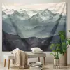 Tapeçaria Decorativa de Paisagem Impressa Transfronteiriça, Tecido de Fundo Personalizado para Quarto e Sala de Estar, Revestimento de Parede para Esconder Imperfeições, Pedido Mínimo de Uma Peça