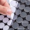 Pequeno ponto forte adesivo transparente branco redondo gancho e laço 10mm15mm20mm livro silencioso gancho e laço atacado