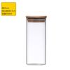 Nuevos Recipientes de Vidrio para Almacenamiento Hechos de Vidrio Transparente de Alto Borosilicato con un Frasco de Vidrio para Almacenar Té, Sellado con Madera de Bambú, para Uso Diario en la Cocina, Cuidadosamente Seleccionados