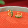 Yuebao Jewelry S925 Prata Esterlina Banhado A Ouro Jade Vintage Moda Elegante Geométrica Brincos De Contas Redondas Distintivo All-match Ear Clip