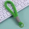 Lanyard de Felpa Colorido para Teléfono Colgante de Muñeca con Cuerda Tejida a Mano en Forma de Estrella Llavero Lanyard para Botella de Agua