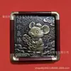Nuevo Adorno de Escritorio de Oro Puro 999 Zodiaco Pintura Frotada de Bronce Marco de Fotos Adorno Regalo de Empresa Se Puede Enviar Directamente