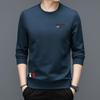 Sudadera Deportiva Casual Recta de Cuello Redondo y Manga Larga Ligera y Madura para Hombres de Treinta Años de Otoño, Primavera y Otoño
