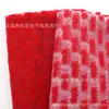 Medio Metro de Malla Flocada Xoxo Día de San Valentín Tela Flocada DIY Lazo Accesorio para el Cabello Empaque 1Yc76517