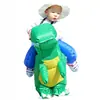 Estilo Igual do Douyin Roupas Infláveis Estéreo para Crianças Roupas de Montar Dinossauro Calças Bebê Tiranossauro Rex Pequeno Engraçado