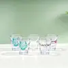 Vasos de chupito de plástico transparente, adecuados para bares y servir licores, copas de vino pequeñas de grado alimenticio transfronterizas, personalizables con logotipos, vasos de plástico para licores