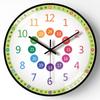 Reloj de Pared para el Hogar de 8 Pulgadas 20 cm Montado en la Pared Sala de Estar Simple para Niños Reloj de Educación Temprana Reloj de Cuarzo Creativo Moda
