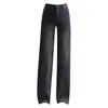 Moda Otoño/Invierno 2026 Nuevo Pantalón de Pierna Ancha Ajustado con Felpa Interior Cintura Alta Adelgazante Pantalones de Pierna Recta Buena Caída Sueltos Pantalones Largos