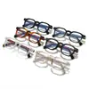 Gafas Retro Anti-Luz Azul con Montura Gruesa Cuadrada, Pines Metálicos Personalizados, Bordes Gruesos para Hombres y Mujeres, Estilo Artístico