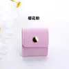 Bolsa de joyería compartimentada simple y portátil, caja de almacenamiento de anillos, bolsa pequeña portátil de viaje para pendientes y joyería