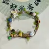 Pulsera de Cerámica Tejida a Mano de Jingdezhen, Nueva Pulsera de Animales de Dibujos Animados Estilo Chino, Accesorios de Gama Alta y Aspecto Fresco