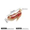 Diyd Colgante de Gota de Aceite de Belleza Urbana Acero Inoxidable Tacón Alto Labial Encanto Cadena de Acero de Titanio Encanto de Pendiente Accesorios