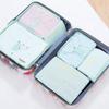 Conjunto Organizador de Viagem Estilo Coreano 6 Peças Cubos de Embalagem Mala À Prova de Poeira Impermeável Bolsa de Armazenamento de Viagem Grande Direto da Fábrica