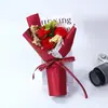 Ramo de jabón al por mayor Regalo de San Valentín Día de la Madre rosa Clavel cielo estrellado ramo de combinación creativa