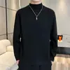 Otoño e invierno 2023 Nueva ropa interior de cuello medio estilo coreano de moda suéter de cuello alto medio suéter suéter camisa básica suéter