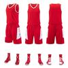Uniforme de baloncesto al por mayor de Speed Factory, traje para hombre, venta al por mayor, campo de entrenamiento de baloncesto, camiseta con impresión de número, juego de baloncesto para estudiantes
