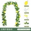 Decoração de Parede Vinha de Limão Plantas Verdes Densas Trepadeiras de Parede Arranjo de Atmosfera Flores Artificiais Loja de Frutas Enfeites Pendurados