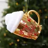 2026 Nuevo Modelo Forma Irregular Plástico PC Perro Globo Cabeza Tren Adorno Árbol de Navidad Juguete Navideño de Decoración DIY