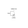 Plata S925 Plata Lisa Brillante Tubo Recto Torcido de 1.5 mm Carcasa de Cuentas DIY Accesorios para Collar Pulsera de Perlas DIY