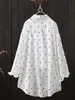 Camisa de verano nueva con estampado de lunares para mujer, ropa con protección solar, camisa suelta de longitud media para aire acondicionado, transfronteriza de Amazon europea y americana