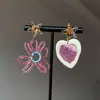 Pendientes Vintage de Alas de Cristal