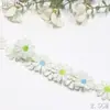 Encaje Bordado de Flor de Margarita de Colores Tanglong Soluble en Agua en Stock Adorno de Encaje Accesorios Hechos a Mano Materiales para Ropa Infantil DIY
