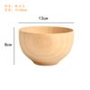 Tazón de madera de azufaifo estilo japonés Tazón para fideos Tazón para sopa Juego de vajilla para el hogar Tazón de madera para niños Tazón para comida de bebé Tazón para ensalada/fruta