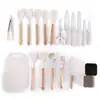 Utensílios de Cozinha de Silicone em Estoque Transfronteiriço Conjunto de 19 Peças Espátula e Colher Antiaderentes para Cozinhar com Balde de Armazenamento e Conjunto Combinado de Facas