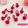 Banda de goma para niños Niña Trenza Accesorios para el cabello de Año Nuevo que no dañan el cabello Cuerda elástica para el cabello Anillo para el cabello de pulgar rojo para bebé