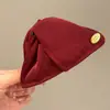 Presilha de Garra Triangular com Concha de Cetim Estilo Francês, Acessório de Cabelo Versátil de Alta Qualidade e Tendência para a Parte de Trás da Cabeça