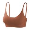Sujetador Inalámbrico para Mujer, Sujetador Deportivo Talla Grande, Hermosa Espalda Push-Up Estilo Camisola Sujetador de Yoga Sin Costuras para Mujer