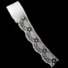 10 metros un rollo de exquisito encaje de malla blanca para bordado DIY encaje perforado hueco accesorios de ropa encaje