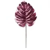 Accesorios para arreglos florales de hoja de tortuga de simulación directo de fábrica, accesorios para decoración de bodas