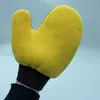 Guantes de Garra de Oso de Terciopelo de Coral Doble Cara Felpa para Coche Guantes para Limpiar el Coche Fibra Fina Absorbente Limpieza Guantes de Terciopelo de Coral