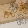Pendientes de Nudo de Cuerda de Diseño de Nicho Europeo y Americano Adecuados para la Atmósfera Femenina Muy Simples Creativos Dulces Geniales Pendientes de Chica Picante Venta al por Mayor