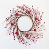 Coroa de amor de 40 cm, decoração para o Dia dos Namorados e Dia das Mães, espuma artificial, coração vermelho em pó, fabricantes internacionais da Amazon