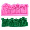 Flor Flor Silicone Flip Açúcar Molde Bolo Chocolate Seco Ritmo Molde Decorativo DIY Ferramentas de Panificação